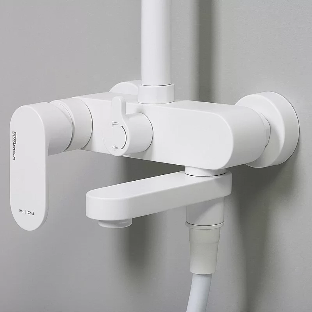 Душевая система WasserKraft Mindel 8500 SET2633 белый Soft-touch