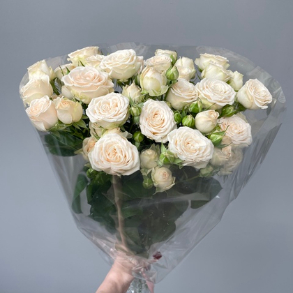 Букет из Кустовых роз (кремовые)