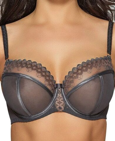 Бюстгальтер с мягкой, расшитой люрексом чашкой (Размер: 90B) (Цвет: серый)