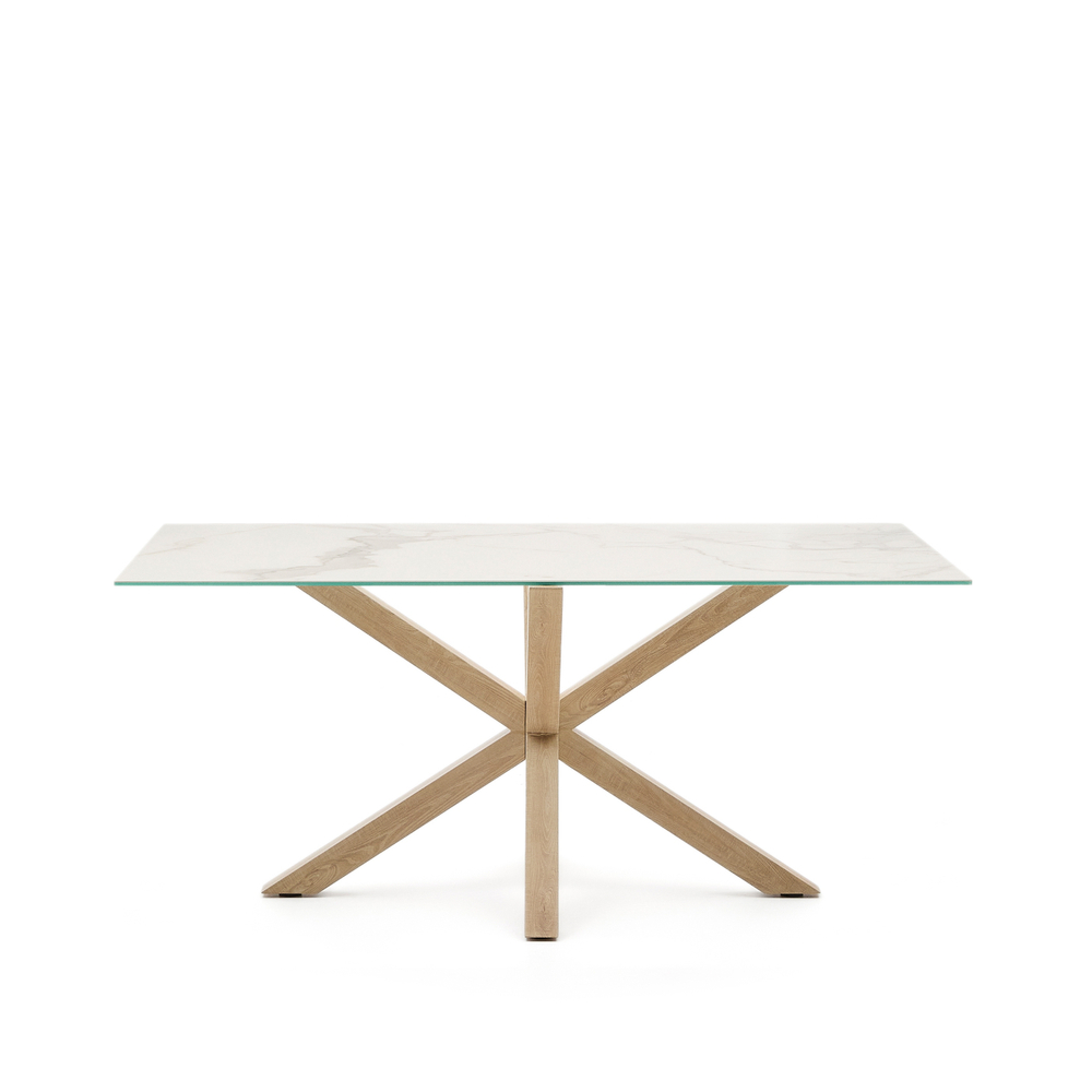 Стол Arya 160x90 керамика на стальных ножках под дерево