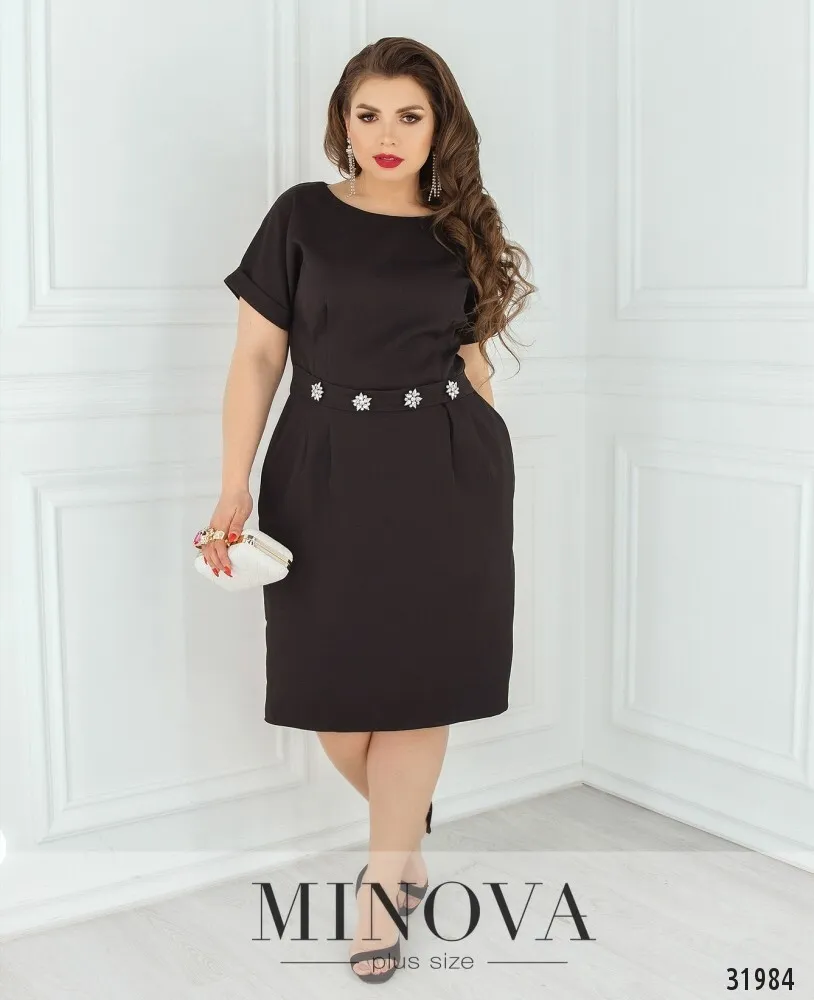 Платье 8611-черный Minova