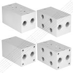 EM213/2Y - Двухместная присоединительная плита для гидравлических распределителей и клапанов NG6 (аналог DR06/20)