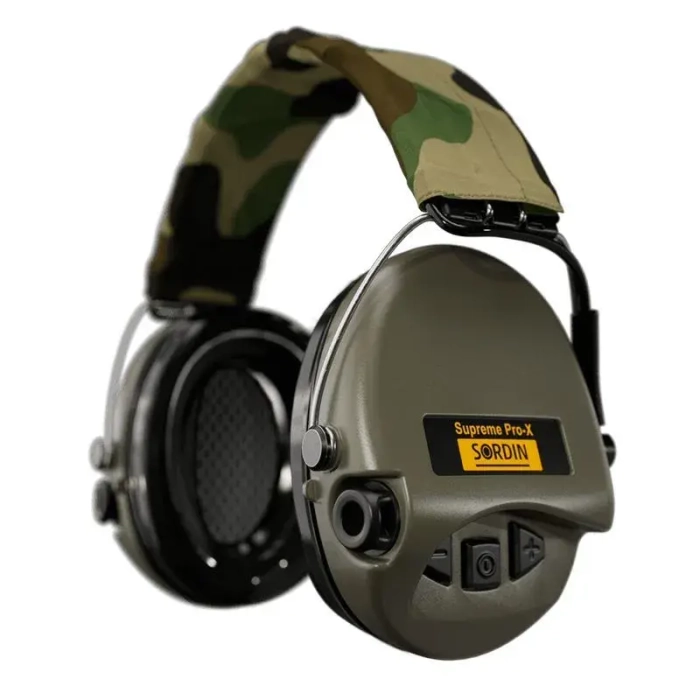 Наушники активные Sordin (MSA) Supreme Pro-X, хаки, оголовье-ткань (SOR75302-X-S)