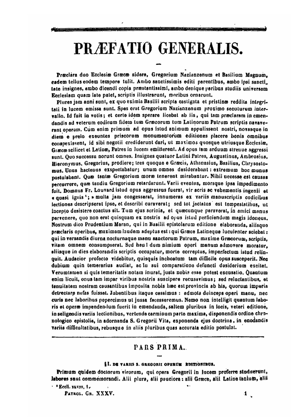 Patrologia graeca. Tomus 35 | J.P. Migne