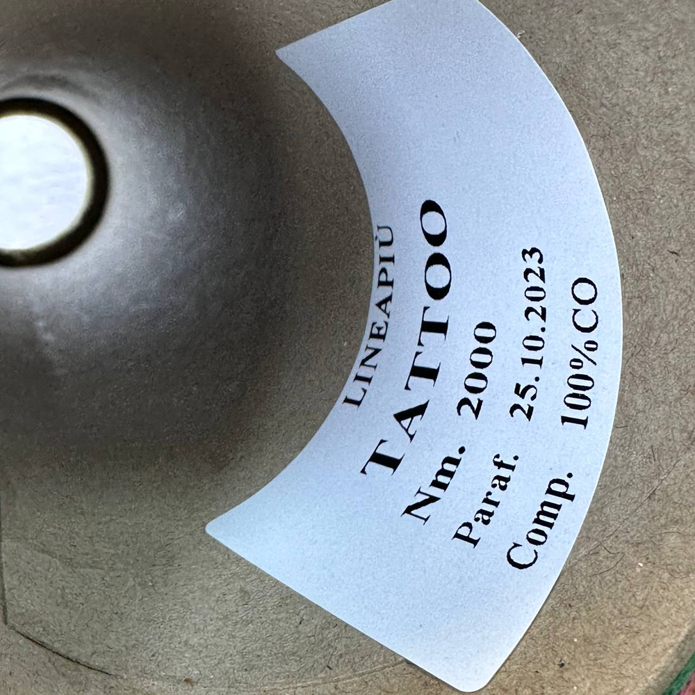 TATTOO - Lineapiu; 100% хлопок; 200м/100гр; Шнурок; Секционное окрашивание: желтый, розовый, зеленый; S717