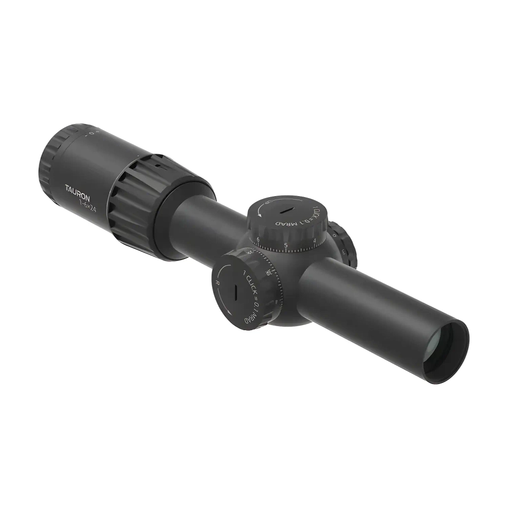 Оптический прицел Vector Optics Tauron 1-6x24 GENII FFP (SCFF-63) - вид сбоку с крышкой объектива