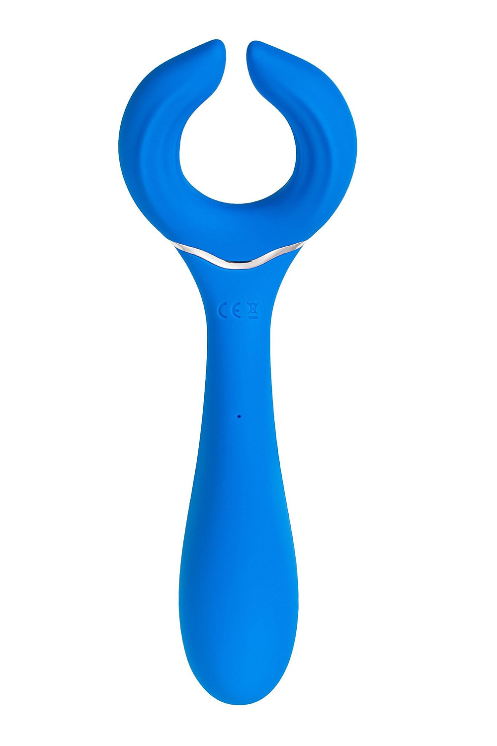 Голубой многофункциональный вибратор Whally - 18,5 см. (Цвет: голубой)