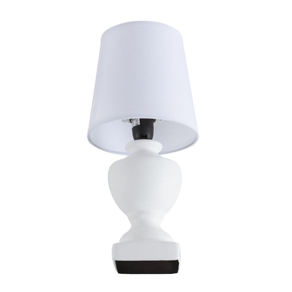 8163/1T CLASSI LN26 483 белый, керамика/текстиль Настольная лампа E14 1*40W 220V BIANKA