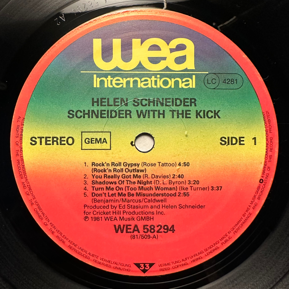 Schneider With The Kick (Германия 1981г.)