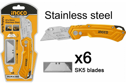 Складной универсальный нож INGCO SK5 INDUSTRIAL HUK6288