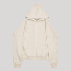 Zip-Up Hoodie LOGO Turtledove