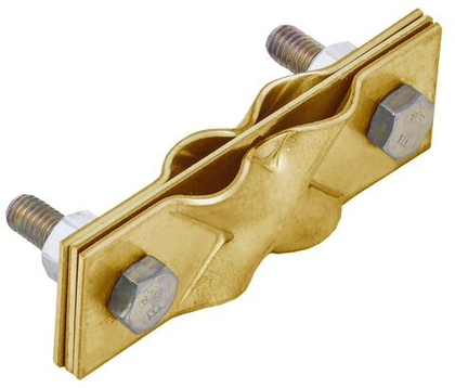 Зажим заземления диагональный полоса/пруток-полоса/пруток латунь IEK