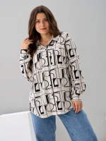 Рубашка Ртс-058/бежабстракция