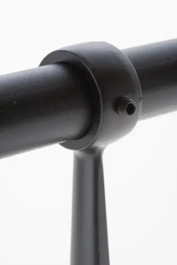 Держатель трубы d25мм дистанционный L112,5мм, jk58 цвет черный, комплект 2шт. диаметром 25мм. Джокер