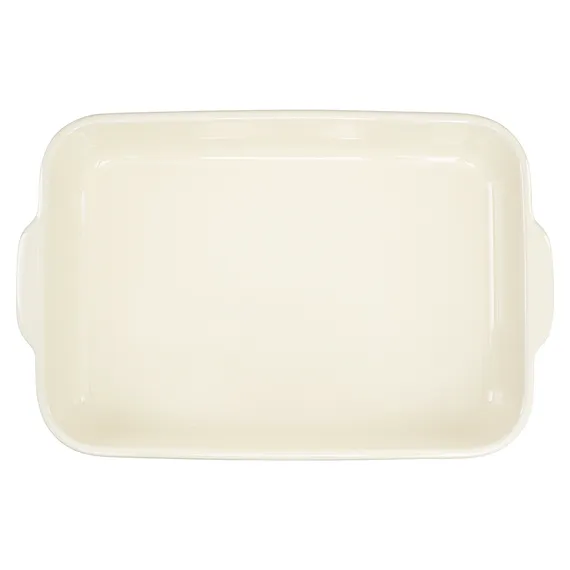 Блюдо для запекания birds of paradise, 42х27 см, кремовое