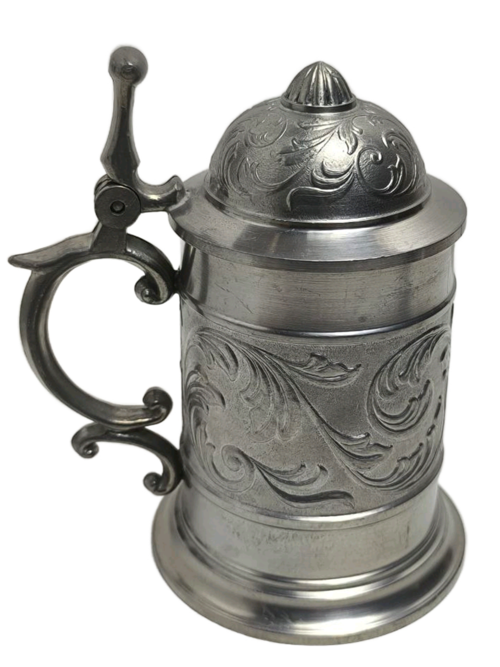 Пивная кружка с крышкой, орнаментом, Sks Zinn desing
