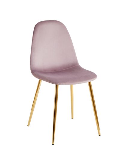 Стул Валенсия SN велюр розовый золотые ножки