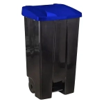 Бак 110л с педалью на колесах Синий