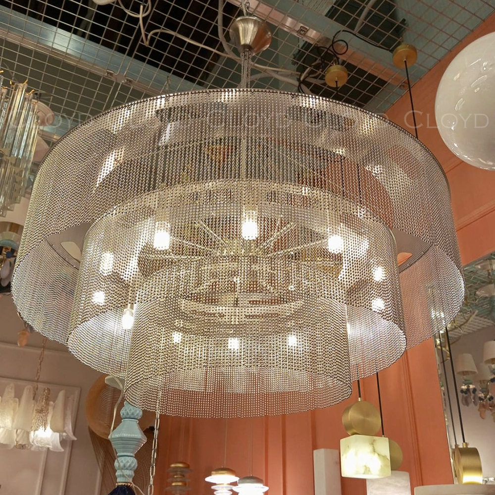 Люстра Cloyd ONASSIS C12 / Ø80 см - никель сатин (арт.11358)