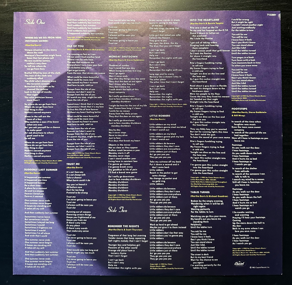 The Motels - Little Robbers (Европа 1983г.)