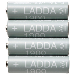 IKEA LADDA  (ИКЕА ЛАДДА)  -  Аккумуляторная батарея, HR06 AA 1,2 В, 1900 мАч
