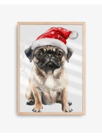 Декор новогодний постер на стену 60х90 см