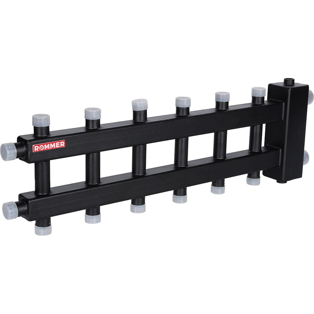 Коллектор с гидравлической стрелкой ROMMER - 1"1/4 НР на 3+3+1 контур 1" НР (до 60 кВт)