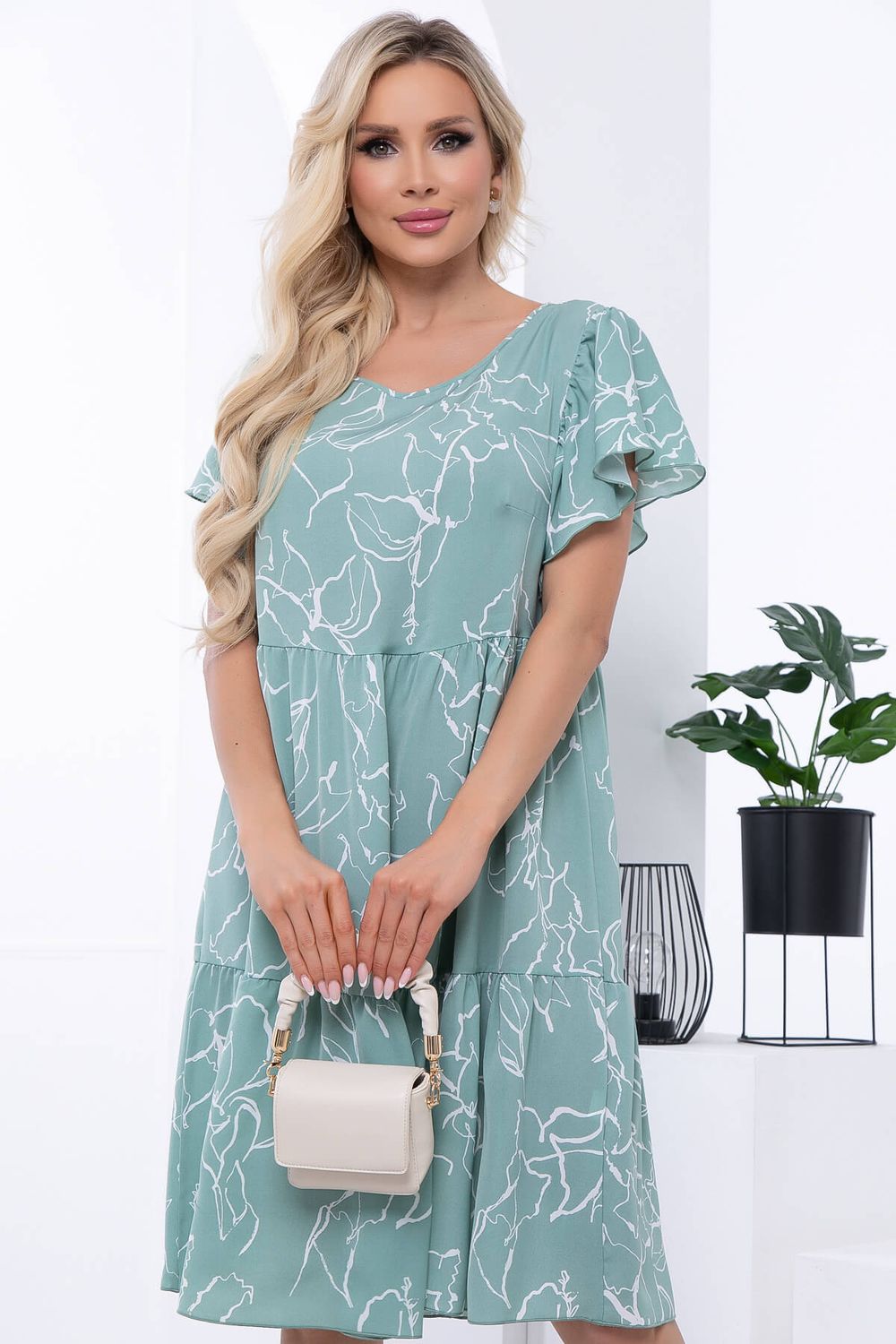 Платье "Ветер перемен" (нежная мята) П7017 LT Collection (Акция)