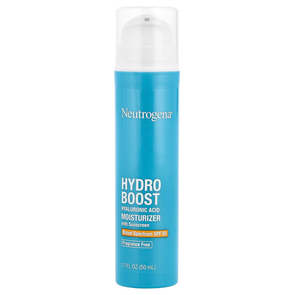 Neutrogena, Hydro Boost, увлажняющий крем с гиалуроновой кислотой, SPF 50, без отдушек, 50 мл (1,7 жидк. унц.)