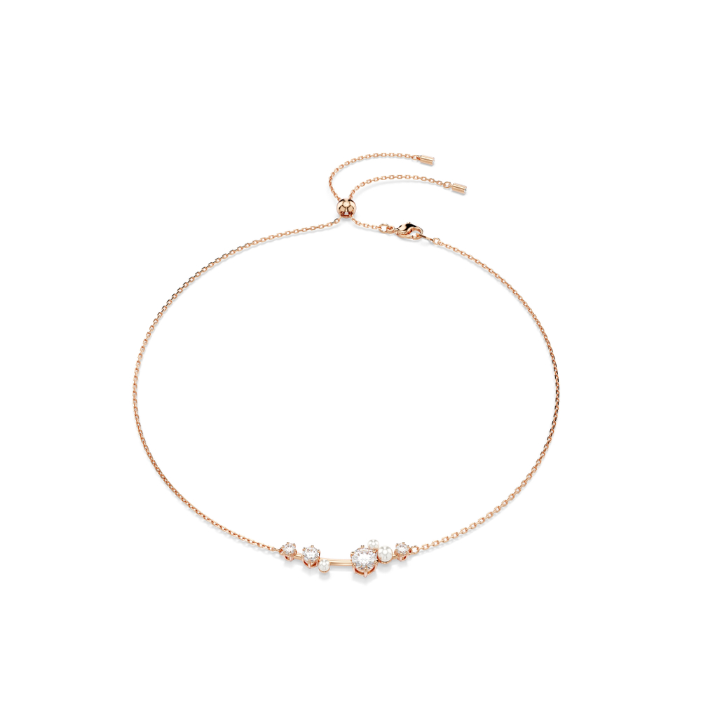CONSTELLA:NECKLACE BAR WHITE/ROS