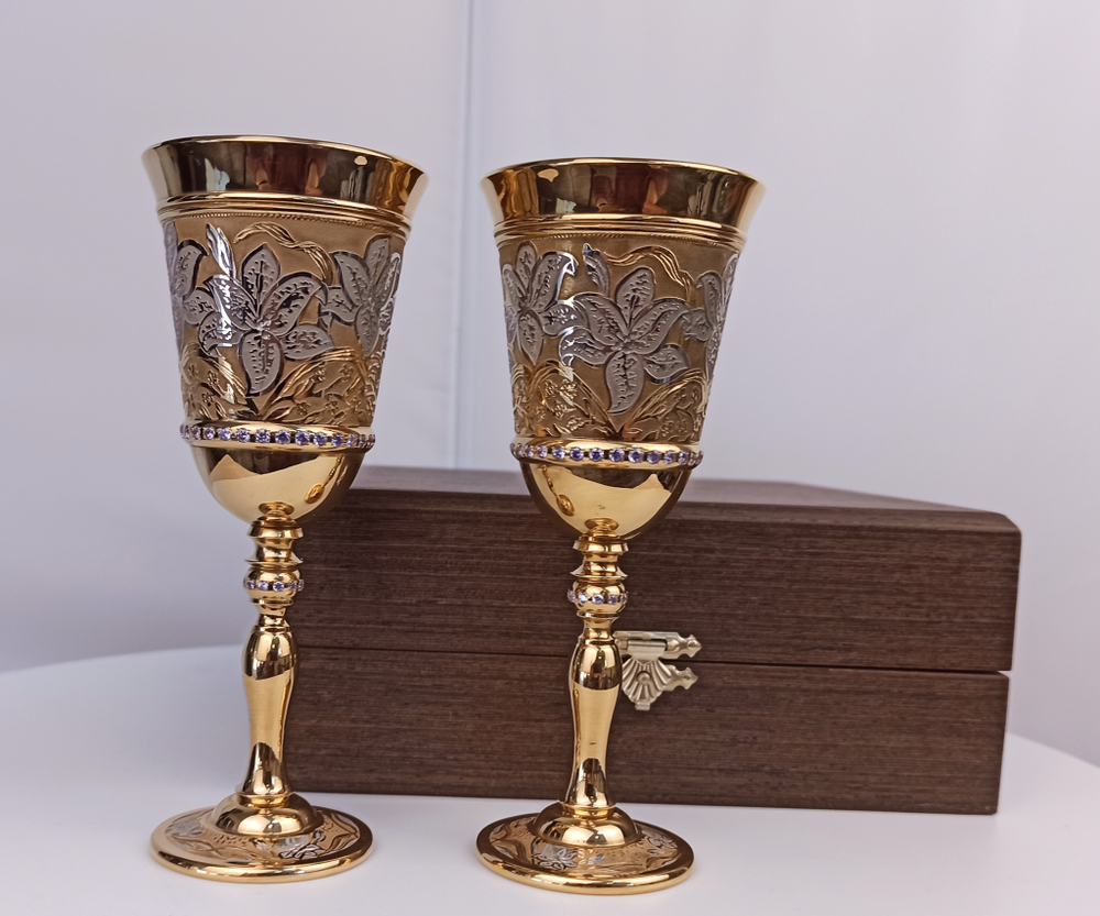 Подарочный набор рюмок "Вальс цветов"