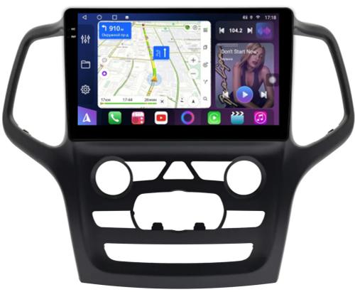 Магнитола для Jeep Grand Cherokee WK2 2013-2021 (взамен 5" экрана) - FarCar S500-TS10 монитор 9.5" QLED на Android 14, Быстрая, CarPlay, 4G SIM-слот