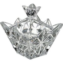 САХАРНИЦА С КРЫШКОЙ 230 МЛ. 10*10 СМ. ВЫСОТА=12 СМ. КОЛЛЕКЦИЯ "MUZA" (КОР=18ШТ.)