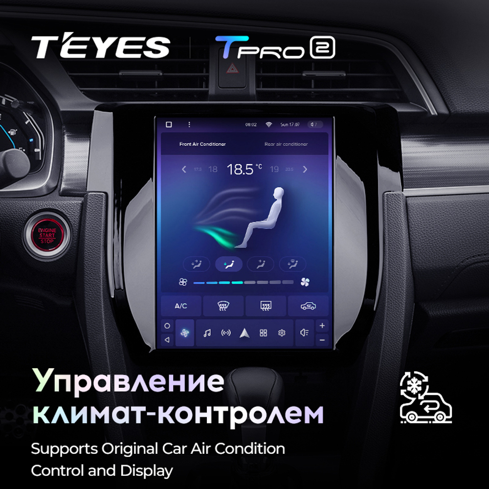 Teyes TPRO 2 9.7" для Honda Civic 10 2015-2020