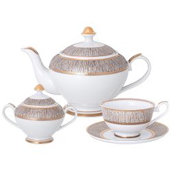 ЧАЙНЫЙ СЕРВИЗ LEFARD "МГНОВЕНИЕ" HА 6 ПЕР. 14 ПР. 1300/250/270 МЛ (КОР=1НАБ.)