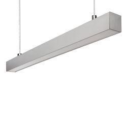 ULO-K10D 30W-5000K-L60-H IP40 SILVER Светильник линейный светодиодный подвесной. Белый свет 5000K. 2800Лм. Алюминий. Цвет серебро. TM Uniel