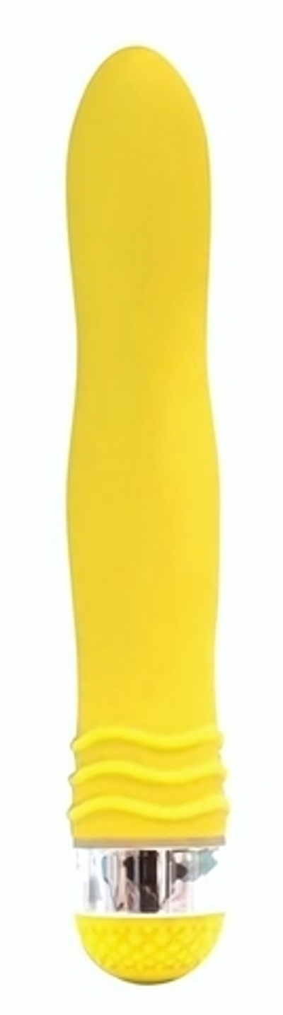 Желтый эргономичный вибратор Sexy Friend - 17,5 см. (Цвет: желтый)