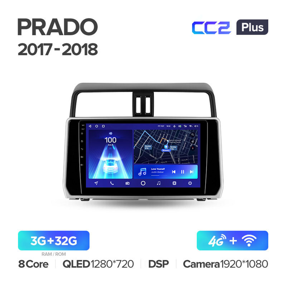 Teyes CC2 Plus 10.2"для TLC Prado 2017-2018