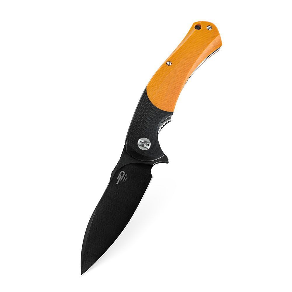 Нож складной Bestech Penguin сталь D2, рукоять G10 черно-оранжевая