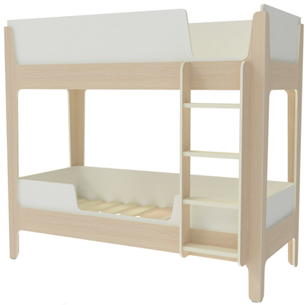 Кровать двухъярусная КарИВи Лотос  Дуб Молочный Белый