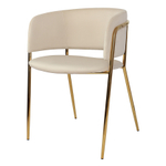 Стул Bergenson Bjorn Helning, велюр, латунь/бежевый
