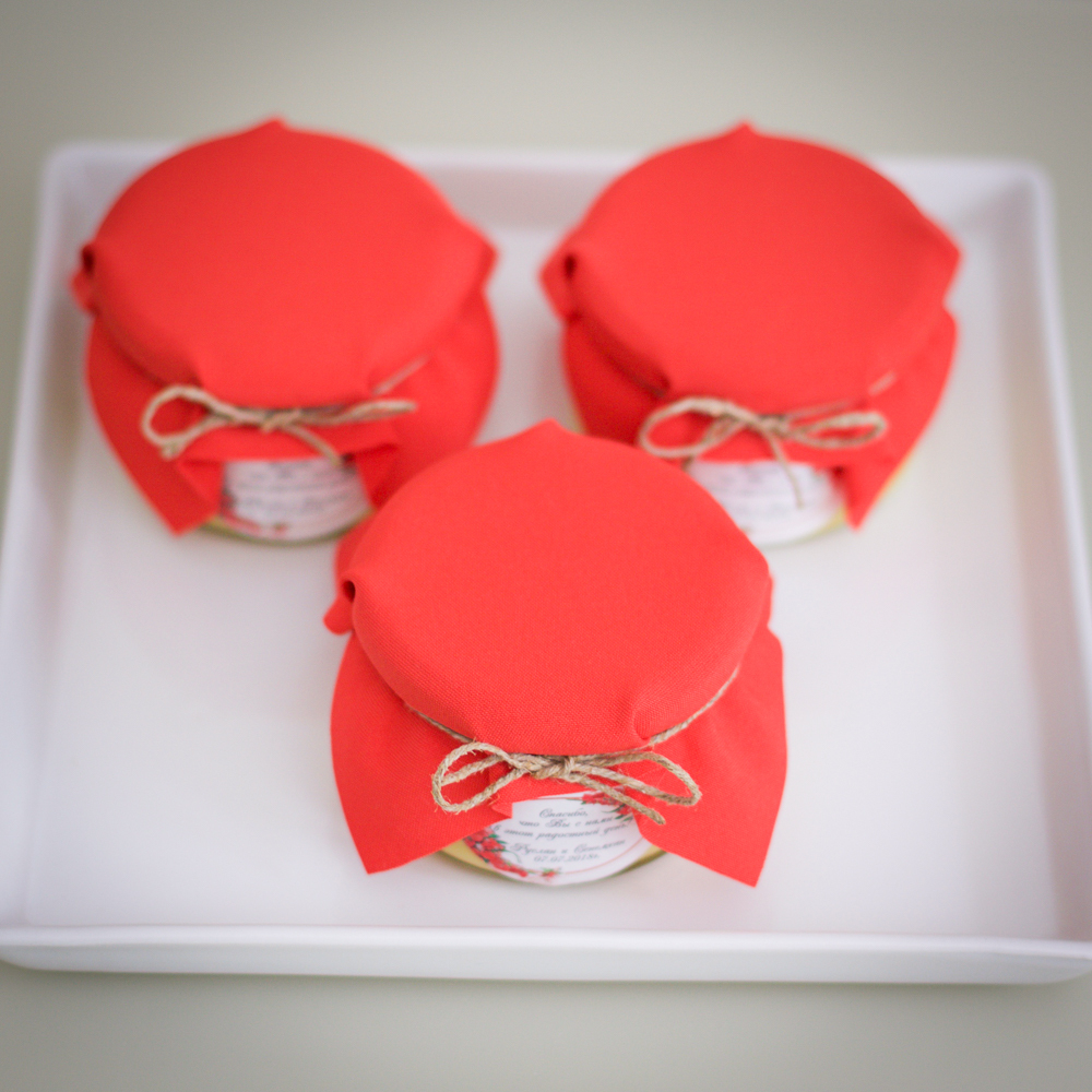 Бонбоньерка с медом на свадьбу, 250 грамм