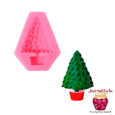 Молд силиконовый "Ёлки-иголки", 7*5,5*1,8 см