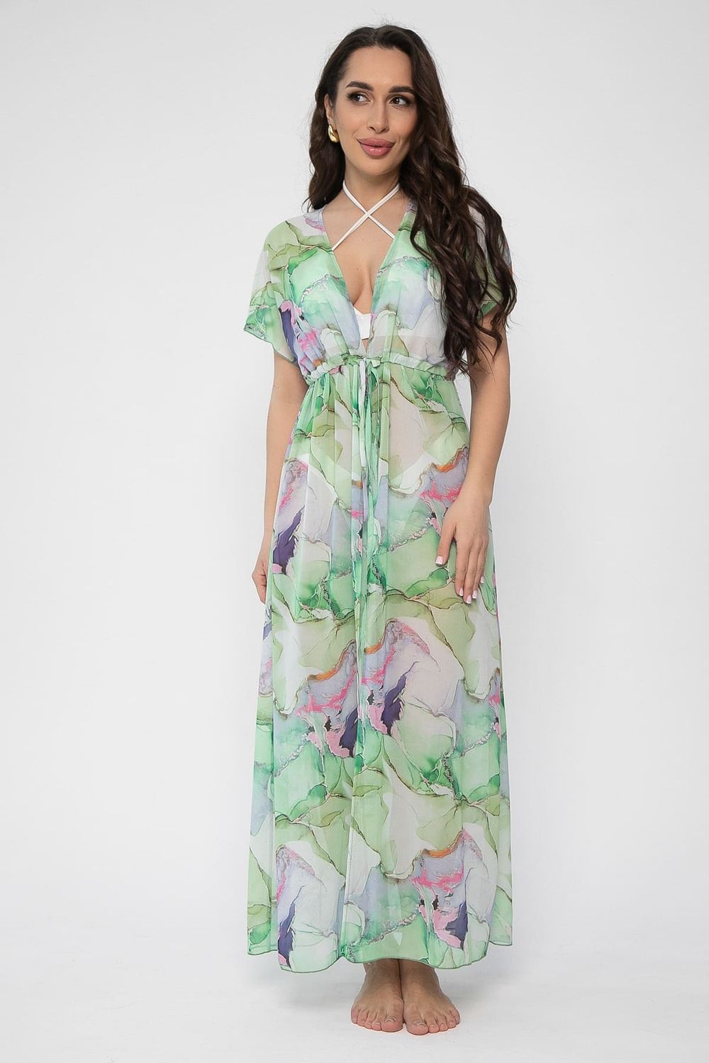 Парео (платье) Изольда (зеленое) П13601-9М LT Collection