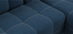 Угловой диван Денди Рогожка Мальмо синий