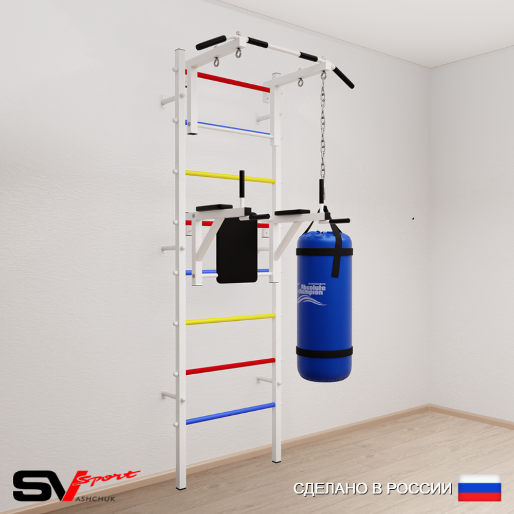 Шведская стенка Sv Sport 5031 (Турник стандарт/Брусья/Цепь/Мешок 15кг)