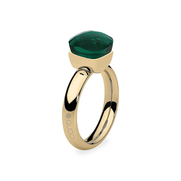 Кольцо Qudo FIRENZE 18 (G) Emerald 107001/40-4507 18 размер 18