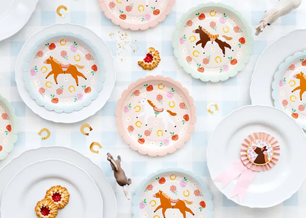 Тарелки "Лошадки" 6 шт. (18 см)