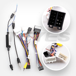 Комплект рамки с разъёмами 9" Lada Largus 2012-2021 - Car-Smart 7069