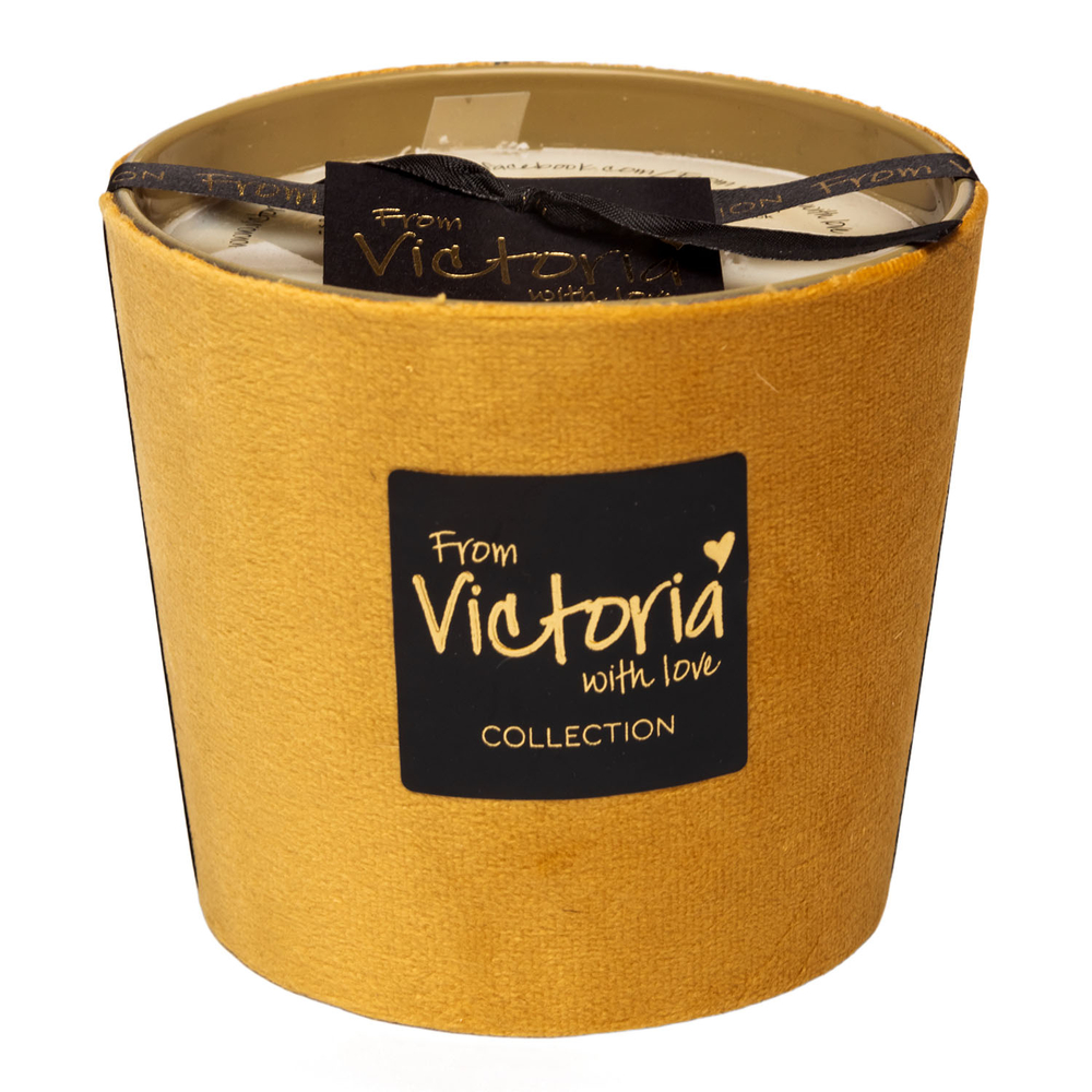 nan Свеча ароматическая Velvet ochre Victoria with Love Красный